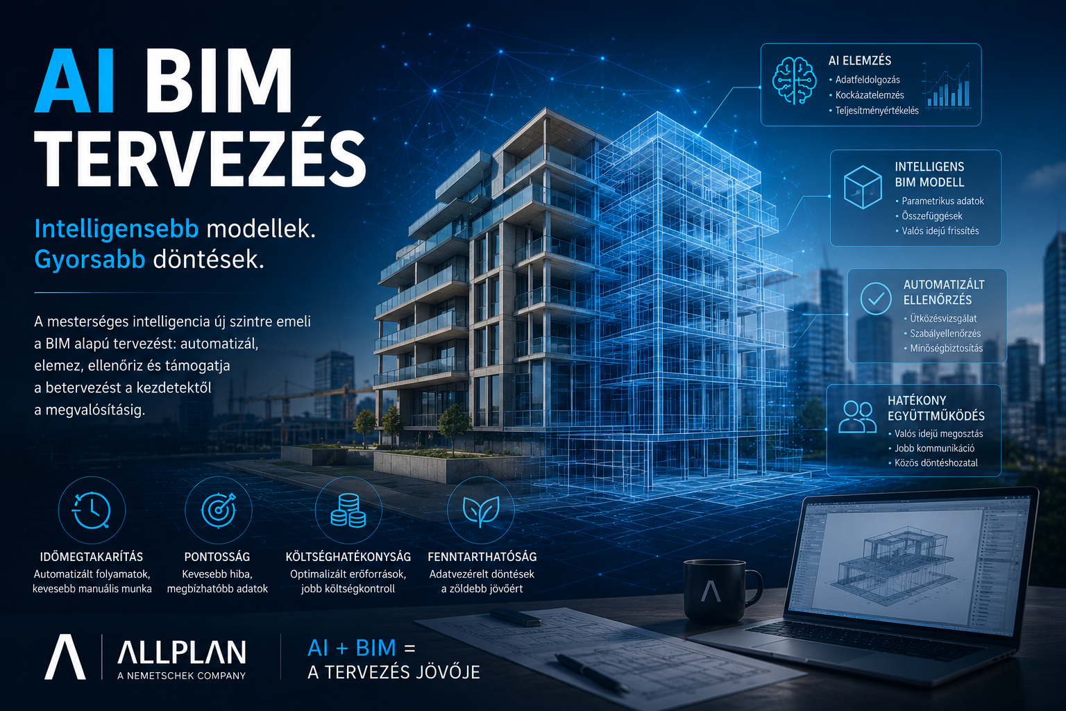 AI BIM tervezés - BIM és mesterséges intelligencia az építőiparban